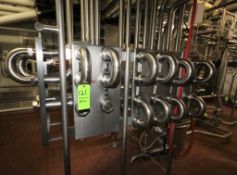 S/S Flow Verter Stations with (2) 6 Port Plates, (1) 12 Port Plate, (1) 4 Port Plate with 180 Degree