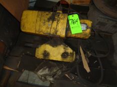 Doerr Electric Chain Hoist with Trolley: Estimated at 2 Tons