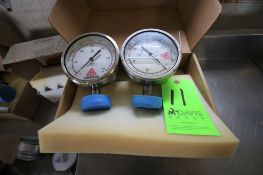 Anderson Pressure Gauges 0-300PSI and 0-100PSI with Clamp Connections