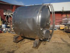 DCI 1,800 Gal. Cone Bottom, Dome Top Processor with Wide Sweep Agitation: Pressure Wall: 5HP34 RPM