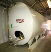 Cherry Burrell 5,000 Gal. S/S Insulated Horizontal Tank with Painted Exterior, No Agitation, 8'