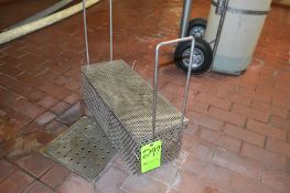 S/S Perforated Parts Wash Basket with Cover: 22