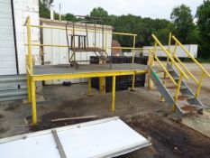 Steel Platform with 5 Step Ladder: 12'4