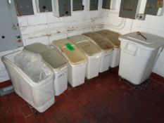 White Plastic Ingredient Bins