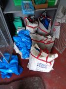 Lot of Safety Accessories; Includes Approx. 10 HAZ-MAT Suits, Boots, Gloves, and Misc.