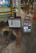 Crown 2,000lb Electric Walk Behind Pallet Truck with Remote Charger: Model WP2345-45, 24 Volt