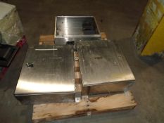 Lot of 3 S/S Control Boxes (One Missing Door) 30