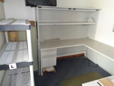 Contents of Room # 7 , Including Hallway to Bathroom: wth 2 Plastic Shelves, 1 Metro Wire Shelf, U-