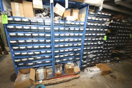 Large Lot of Evergreen Parts in Basement Parts Room: Includes (5) Shelves with Over 200 Individual