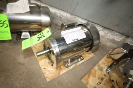 New Sterling S/S C Face Motor: 5HP, 1760RPM