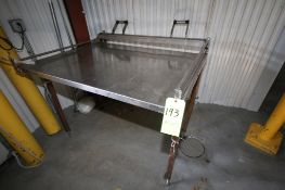 S/S Bottle Handling Table 58