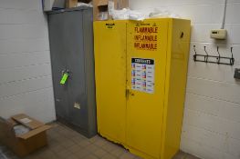Justrite Flammable Control Cabinet and Metal Storage Cabinet