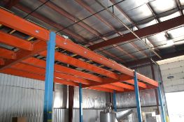 Large Lot of Extra Heavy Duty Multi-Slide Racking (5) Bays; Sloped to Front Pallet Positions per