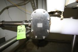 Flow Data Inc S/S In-Line Positive Displacement Sugar Meter; Model FD30-F S/N 78311009 3