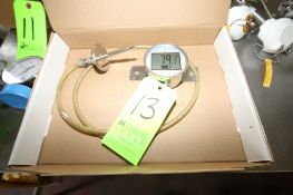 Sani-Flow Digital Thermometer; Wall Mount with Cable Extension 2