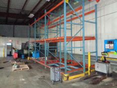 4 Sections of 2 Pallet Wide x 3 Pallets High Standard Pallet Racking