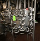 S/S Flow Verter Stations with (1) 16 Port Plate, (2) 6 Port Plates, and 180 Degree Elbows