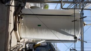 Waste Water System with Equalization Fibergless Vertical Tank and (2) S/S Discharge Pumps, Related