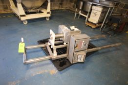 Safeline Inline Drop Thru Metal Detector, M/N PL100, S/N 1829, Air Supply 80 PSI, 110 Volts