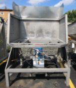 Vanmark All S/S Hydraulic IQF Tote Dump System, with 54