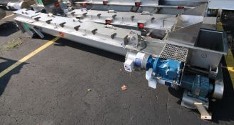 13 ft L All S/S Power Auger Conveyor / Lump Breaker Combo, with 8