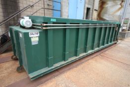 Galfab 20 Cubic Yard Enclosed Waste Container with Top Mounted Hinged Door &Top Mounted Power Auger,