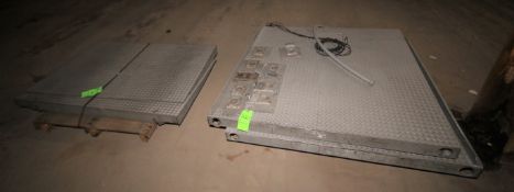 (2) 10,000 lb Capacity 5 ft x 5 ft S/S Scale Platforms, Models DSLS6060-10, S/N 17166 & S/N
