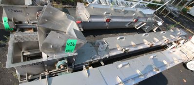 13 ft L All S/S Power Auger Conveyor / Lump Breaker Combo, with 8