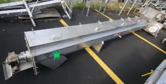 14 ft L All S/S Power Auger Conveyor, with 12