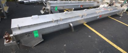 18 ft L All S/S Power Auger Conveyor, with 12