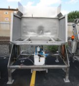 Vanmark All S/S Hydraulic IQF Tote Dump System, with 54