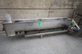 Rietz 10 ft Thermascrew Vertical S/S Power Auger Conveyor System, Model TLT16-K2210, SN T-681953,