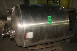 Aprox. 400 Gal Dome Top Dome Bottom Insulated Vertical /S Tank with Hinged Lid Top Lid, Vertical
