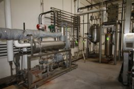 13 Gal.- 20 Gal. Per Min. HTST System, with S/S Heat Exchanger Mounted on Skid, with (2) AGC S/S