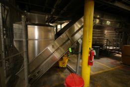 S/S Discharge Bottle Conveyor with Flights, Aprox. 40