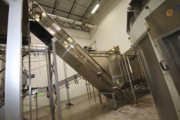 Lanfranchi S/S Bottle Hopper, with Discharge Incline with Flights