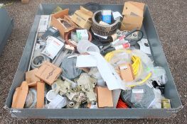 Lot of miscellaneous spare parts and electrical components (Most new in box), consisting of;