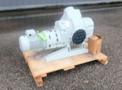 Unused Leybold RUVAC WAU 2001 roots vacuum pump. 50/60 Hz, 10 HP motor.