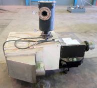 Oerlikon Leybold Sogevac SV630 (F) single stage, oil-selaed rotary vane vacuum pump. Serial #