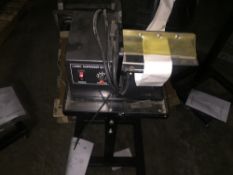 Label Dispenser Model SH-404TR on stand - (RIGGING INCLUDED WITH SALE PRICE) -- Optional Palletizing