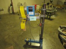 Colt Model 305 Label Applicator on tripod (RIGGING INCLUDED WITH SALE PRICE) -- Optional Palletizing