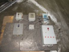 One Pallet of electrical controls bolted to a board -- Removal and loading free. Optional prep for