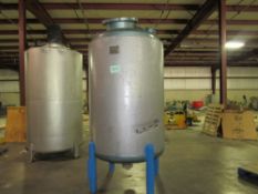 Howard Corporation 500 Gallon Stainless Steel Reactor with mild steel jacket. Shell 50PSI work