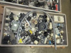 One lot of misc. electrical plugs-- Removal and loading free. Optional prep for shipping $25.00.