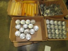 One lot, 10 boxes of assorted candle making molds and associated parts -- Removal and loading