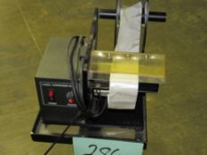 Label Dispenser Model SH-404TR on stand with Label Counter- (RIGGING INCLUDED WITH SALE PRICE) --