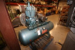 Quincy 5 hp Air Compressor, with 1725 Baldor Motor, with Horizontal Receiving Tank (MDG-W329) (