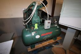 Champion 15 hp Air Compressor, M/N CASRSA31, HRA15-12 ADV, S/N D063871, Horizontal Air Receiver,
