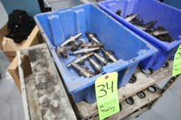 CAT 40 Shrink Fit Holders, Assorted Sized, with (3) Hydraulic Holders (LOCATED IN PITTSBURGH, PA)