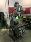 Bridgeport Vertical Milling Machine, S/N 2J-83291/2, Series 1, with 2 hp Spindle Speed, with 42
